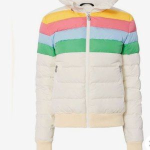 Perfect Moment White Rainbow Ski Jacket XS